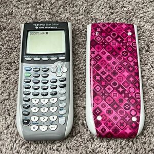 Texas Instruments TI-84 Plus Silver Edition with Pink Cover